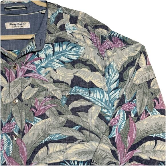 Tommy Bahama Men's Coastline Cord Lush Vines Leaf Print Corduroy Button Down XXL - Picture 7 of 16